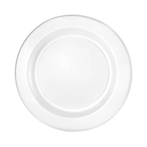 EcoQuality 7.5 inch Clear Round Salad Plate – Elegant Disposable Plastic Dinner Plate for Weddings, Parties, Catering, and Buffets – Durable & Reusable Tableware (240)