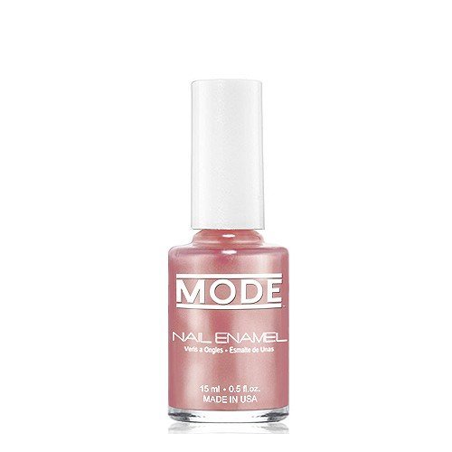 MODE Nail Enamel Shade #120 Pearly Shimmery Light Peach Champagne - Long Wear, High Gloss, Chip Resistant, Cruelty Free, Vegan, Salon Nail Polish Made in Beautiful USA