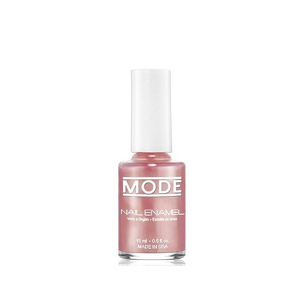 MODE Nail Enamel Shade #120 Pearly Shimmery Light Peach Champagne - Long Wear, High Gloss, Chip Resistant, Cruelty Free, Vegan, Salon Nail Polish Made in Beautiful USA