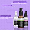 YEOUTH Hyaluronic Acid Serum with Vitamin C, Face Toner, Face Moisturizer, Skin Care Set for Radiant and Smooth Skin, Gifts for Women, Self Care Routine, Skin Care Gift Set 3-Piece