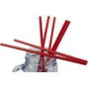 Made in USA Pack of 250 Unwrapped BPA-Free Plastic Drinking Straws (Red - 10" X 0.28")