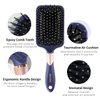 RHOS Paddle Hair Brush for Detangling-Cushion Hair Brush for Women&Men-Detangler Hair Brush with Nylon Bristles for Wet&Dry Hair-Square Hair Brush for Thick/Curly/Thin/Long/Short Hairs (1 Pack-Purple)