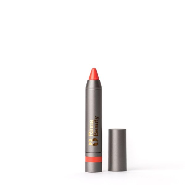 Rinna Beauty Thick Stick Lip Crayon - Bellini - Long Lasting Lipstick, Moisturizing Creamy Formula w/Hydrating Oils & Extracts, Built-In Sharpener, Vegan, Cruelty Free, Sulfate Free, Gluten Free, 1 ea
