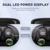 for Google Pixel 7 Wireless Earbuds Bluetooth Headphones 48hrs Play Back Sport Earphones with LED Display Over-Ear Buds with Earhooks Built-in Mic - Black