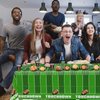 74Pcs Football Party Decorations Supplies Super Bowl Party Decoration Set Include Dinner Plates, Dessert Plates, Napkins, Cups, Banner and Tablecloth Football Birthday Party Favors Kit