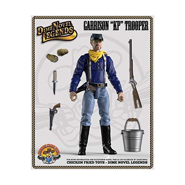 Dime Novel Legends 1/18 Scale (4" Tall) Old west Action Figure Garrison KP Trooper