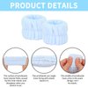 ACO-UINT 6Pcs Blue Spa Headband and Wrist Washbands Set, Skincare Headband Face Wash Headband Makeup Headband, Hair Claw Clip and Powder Puffs for Women and Girls