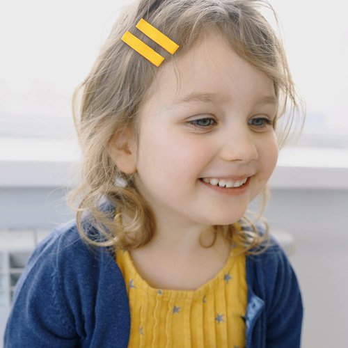 Cinaci 60 Pack/30 Pairs 5 CM 2 Inch Solid Plain Grosgrain Ribbon Cloth Fabric Covered Fully Lined DIY Metal Alligator Hair Clips Duckbill Barrettes Accessories for Baby Girls Toddlers Kids Teens