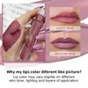 Oulac Matte Liquid Lipsticks Set for Women - Lip Stian Waterproof 24 Hours Long Lasting Lip Tint with Vitamin E & Rose Oil High Pigment Color,Gluten Free & Vegan Free 3PCS (M11+M12+M13)