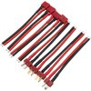 4Pairs HIRCQOO T-Plug Deans Style Connector Plug Male Female Connector with 3.93'' 14AWG Silicone Wire Adapter for RC Car Truck Boat Drone Lipo Battery ESC Charger
