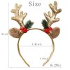 CIVFCRT Christmas Headbands Hair Bands Christmas Glitter Elk Antlers Headbands Holiday Party Gift Costume for Women Costume Accessory