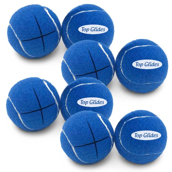 Top Glides Tennis Ball Glides - Royal Blue - 4 Pairs