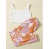 SOLY HUX Girl's 2 Piece Outfits Letter Crop Top and Pant Sets Cute Clothes Fashion 2023 Multicoloured 11-12Y