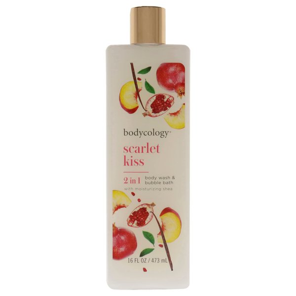 Bodycology Scarlet Kiss Moisturizing Body Wash for Women, 16 Ounce