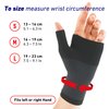 Neo-G Wrist and Thumb Support for Arthritis, Joint Pain, Tendonitis, Sprain - Wrist Brace Wrist Compression Hand Support - L - Black