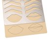BAMTTOO Microblading Double-sided Eyebrow Tattoo Templates Professional Eyebrow Stencil Shaping Template Practice Skin for Eyebrows Microblading Supplies
