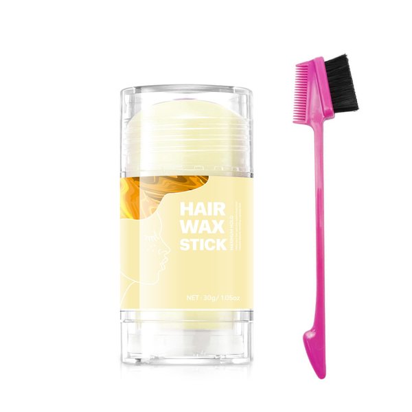 immetee Hair Wax Stick, Slick Stick for Hair, Slick Back Wax Stick for Women, Edge Control Gel, Smooth Frizz Hair Slick Stick.30g (Orange)