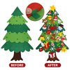 WooEver DIY Felt Christmas Tree Set 3.5ft, Xmas Decorations Wall Hanging 33 Detachable Ornaments with String Light Kids Gifts New Year Party Supplies (Batteri Not Included)
