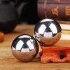 JapanBargain 3297, Chinese Baoding Balls Hand Therapy Exercise Stress Relief Balls, 1-5/8 inch, Chrome Color