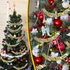 Riceshoot 6 Rolls New Years Eve Metallic Streamers, Happy New Year 2025 Party Supplies Black Gold Silver Hanging Swirls for New Year Christmas Home Birthday Party Decorations