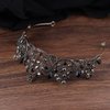 Kamirola Crystal Princess Crown Tiaras for Women and Girls,Crystal Headbands for Bridal Halloween Costume and Birthday Party (KC Gold+Black)…