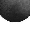 Dulcet Delights Round Cake Board | Decorative Cake Board for Cakes, Desserts, Pizza & More | Food Safe | Grease Proof | Reusable | 16” Diameter x 1/4” Thick | Black | Set of 5