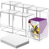 6 Pack Card Deck Cases for Trading Cards, Acrylic Card Storage Boxes Holding 600+ Sleeved Cards with 6 Dividers, Clear Card Storage Boxes Fit for MTG TCG and Sport Cards (6 Pack)