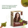 Nisha Natural Henna Based Hair Color, Permanent Black Hair Color Dye, Natural Premium Henna, 100% Grey Coverage, Dark Brown, 2.12 oz