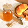 GIVAMEIHF16oz Honey Pot,Glass Honey Jar with Dipper Stick-Extra Mason Jar Honey Dipper Lid,Honey Containers with Wooden Dipper,Honey Jar for Storing Honey,For Christmas Gift,Home Kitchen
