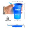 Burtrail 200 ml/6.8 oz-2Pack-Collapsible Cup TPU Running Water Cup Foldable Reusable Protable for Running,Backpacking,Traveling,Climbing,Marathon-BPA Free,SkyBlue