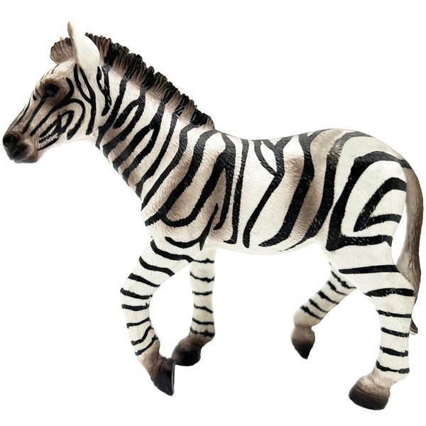 Gemini&Genius Zebra Animal Toy for Kids, Zebra Figurine Toy, Wildlife Action Figure Toy, Great Gift, Collection, Cake Topper, Storytelling Prop and Room Decor for Kids and Todders