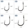 Fishing Hooks Saltwater Extra Strong Stainless Steel Fishing Hook Live Bait Fish Hooks Saltwater Fishing Tackle 4/0