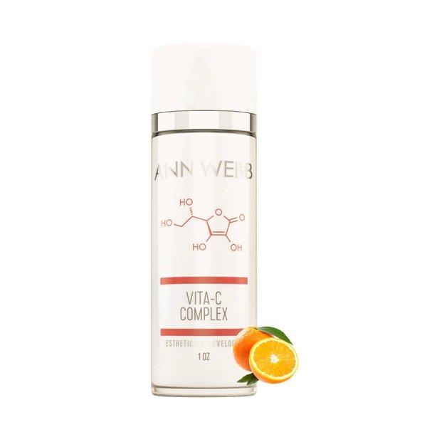 ANN WEBB Skin Care Vitamin C Serum - Firmer, Brighter, more Radiant Skin. Vit C Serum w/Vit E, Hyaluronic Acid & packed w/Powerful Anti-aging, Damage-Repairing, UV-protecting Anti-oxidants.1oz