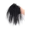 Claw Clip Messy Hair Piece Tousled Updo Messy Hair Bun Hair Scrunchies Synthetic Wavy Curly Chignon Hair Extension Ponytail Hairpieces for Women (Black)