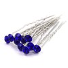 Shop Ginger Wedding Pack of 12 Crystal Rhinestones Hair Pins Bridal Accessory Bridemaid Party Flower Girl (Sapphire)