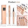 Eyebrow Pencil,Dark Brown 4-Point Micro-Fork Tip Eyebrow Pen,Smudge-Proof Portable Microblading Eyebrow Pencil,Eye Makeup Long-Lasting Waterproof To Create Exquisite Natural Eyebrow Hair for Women