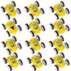 Toyrifik Friction Small Emoticon Stunt Toy Cars- Bulk 12 pack (1 Dozen) Party Favors, Goodie Bag Stuffers, Prize, For Kids and Toddlers