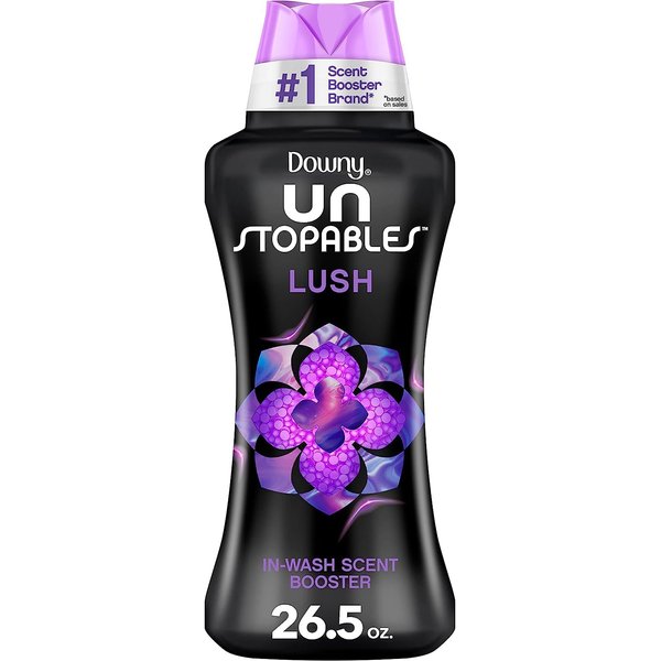 Downy Unstopables Laundry Scent Booster Beads for Washer, Lush, 26.5 oz, Lavender,Vanilla