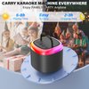 HWWR Kids Karaoke Machine, Mini Portable Bluetooth Speaker with 2 Wireless Microphones for Kids Adults, Toys for Girls Boys 4-12+ Years Old, Gift for Birthday Christmas Halloween Home Party