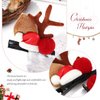 Bartosi Reindeer Antlers Hair Clips Christmas Hairpins Xmas Hair Pins Cute Deer Ears Hair Barrettes Holiday Party Hair Accessories for Women and Girls (Pack of 2)