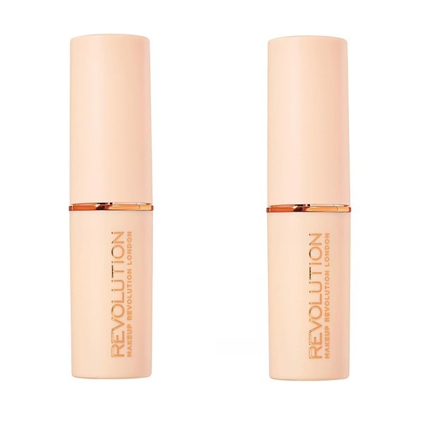 Pack of 2 Makeup Revolution Beauty Fast Base Stick Foundation, F2