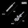 6 Pieces Delicate Rhinestone Bridal Hair Clip, Leaf Wedding Hairpin Bride Crystal Hair Clips, Elegant Bridal Hairpins, Hair Accessories for Women Girls (Classic Type)