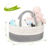 Maliton Diaper Caddy Organizer for Baby Boy- Cotton Rope Diaper Caddy, Diaper Organizer for Changing Table, Nursery Storage Caddy, Newborn Baby Must Have Items, Baby Shower Gifts