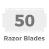 Double Edge Razor Blades, 50 Counts Safety Razor Blades for Shaving, Platinum Stainless Steel Shaving Blades for Men and Women, Fits All Standard Double Edge Razors