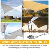 Tottist Shade Sail Hardware Kit，6 Inch for Triangle Rectangle Sunshade Sail Installation,304 Grade Stainless for Garden Outdoors，Patio Lawn