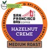 San Francisco Bay Compostable Coffee Pods - Hazelnut Crème (36 Ct) K Cup Compatible including Keurig 2.0, Flavored, Medium Roast