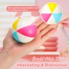 Jerify 24 Pcs Mini Beach Stress Balls 2.5 Inch Foam PU Relief Stress Ball Mini Rainbow Blow Up Beach Balls Toys for Girls Boys Birthday Beach Hawaiian Party Favors Summer Pool Games (Mix Color)