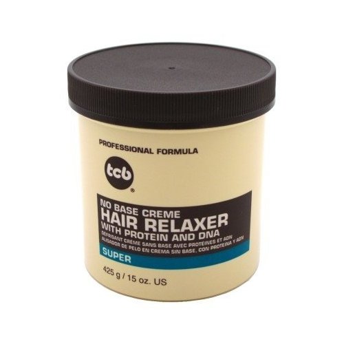 TCB Professional No Base Creme Hair Relaxer Super Strength 425 g/15 oz by Tcb