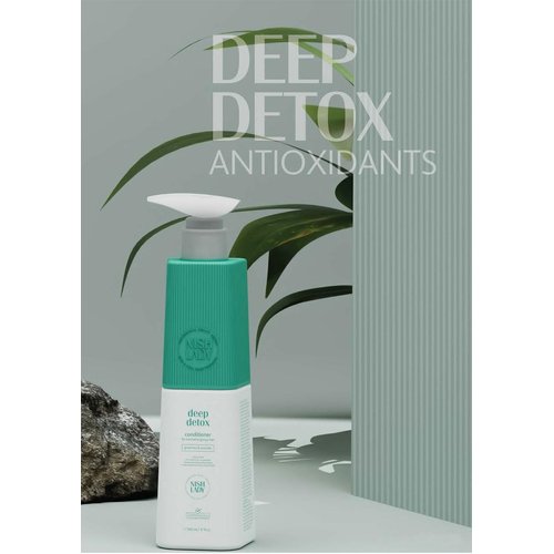 Nishlady Deep Detox Clarifying Shampoo for Normal to Greasy Hair, 503 ml | Green Tea & Avocada Extracts (Conditioner)