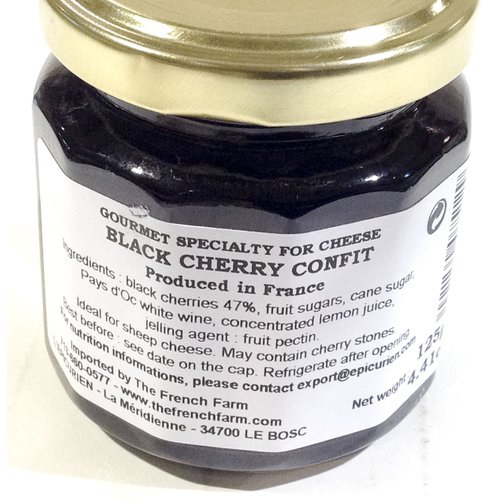 L'Epicurien Black Cherry Confit for Sheep Cheese - 4.41 oz.